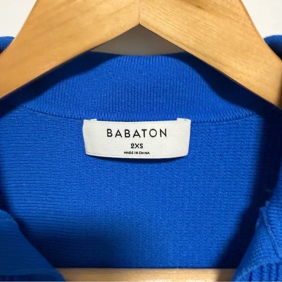 Babaton Sculpt Knit Polo Crop Top - Picture 3 of 4